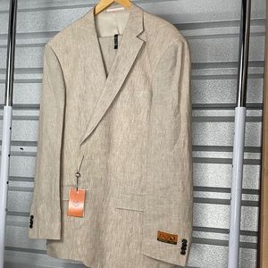 Linen suit by ENZO size 48 Long